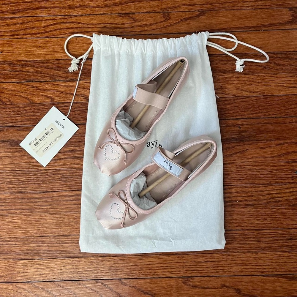 Praying Pink Ballet Flats